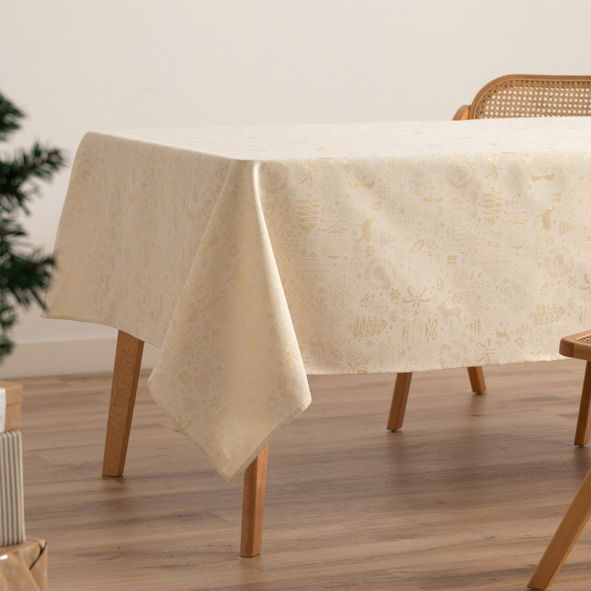 MANTEL NAVIDAD TEJIDO  