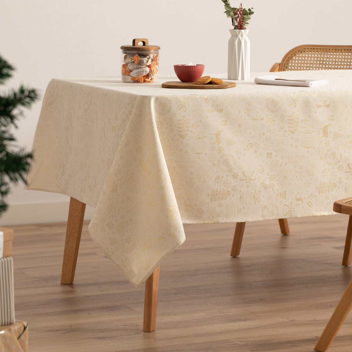 MANTEL NAVIDAD TEJIDO  