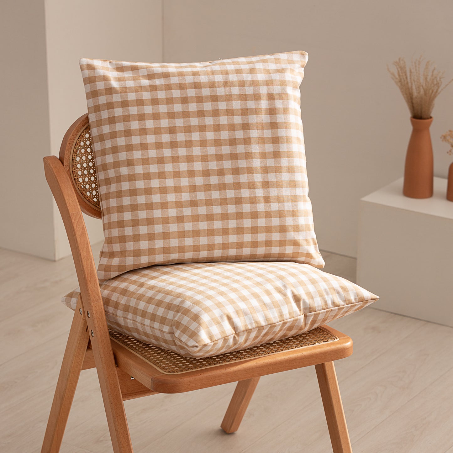 PACK 2 HOUSSES DE COUSSIN VICHY