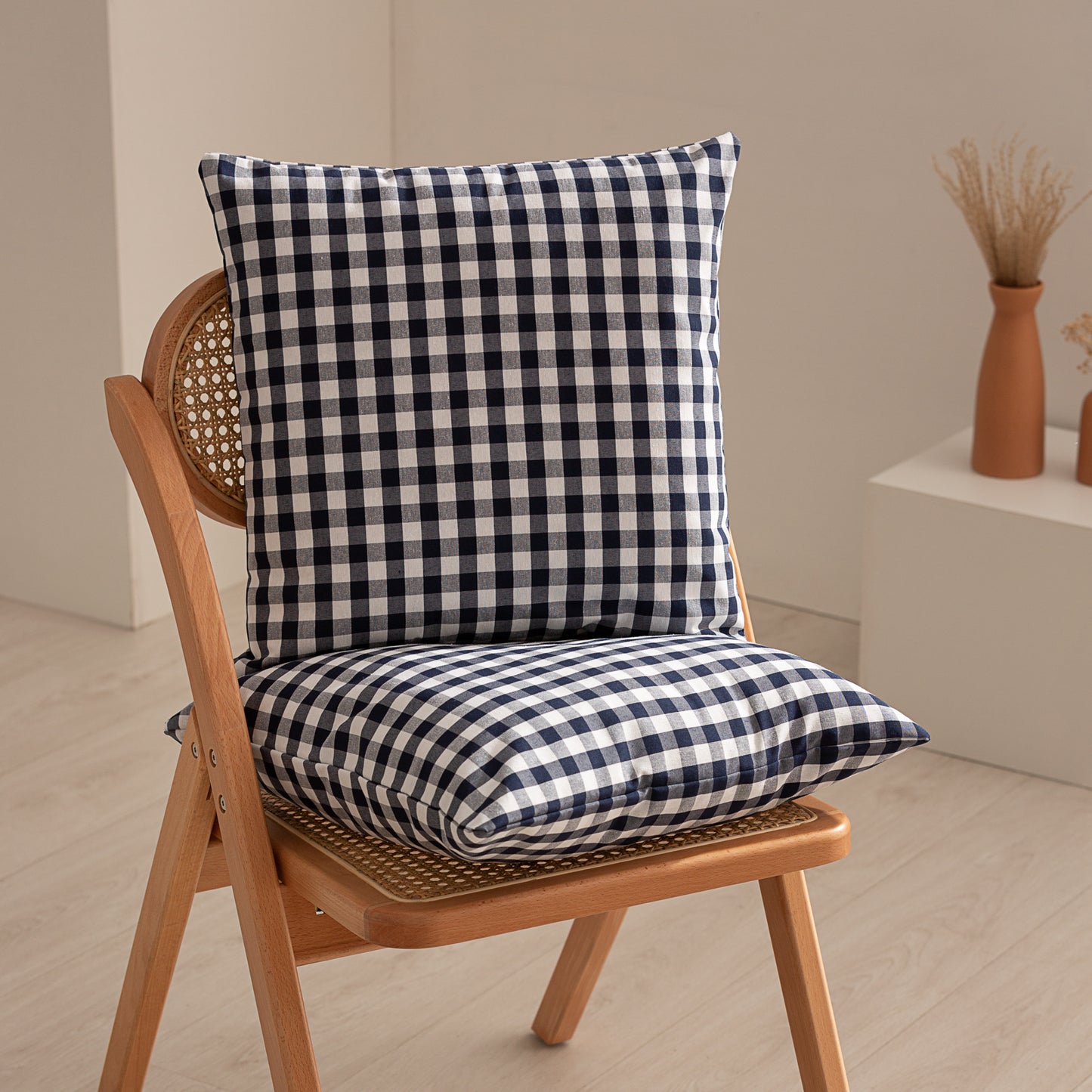 PACK 2 HOUSSES DE COUSSIN VICHY