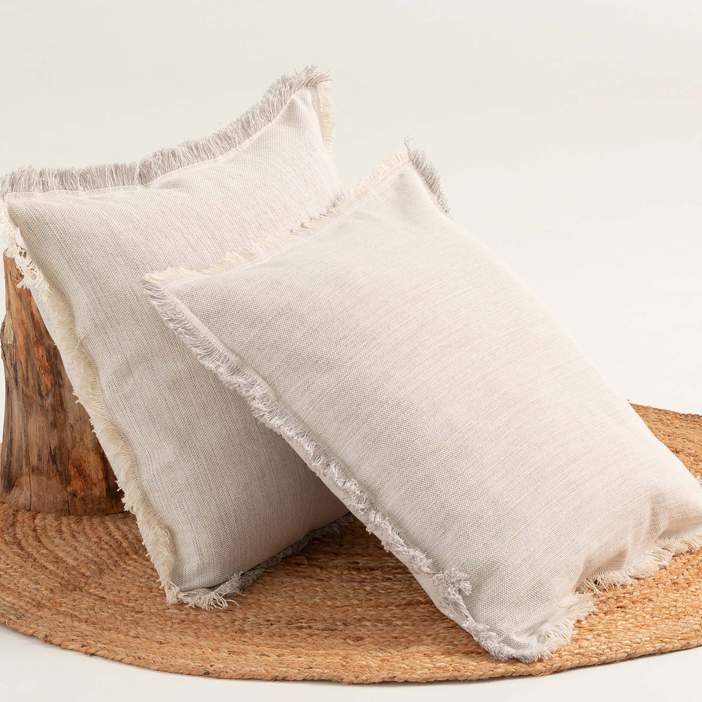 PACK 2 HOUSSES DE COUSSIN À FRANGES