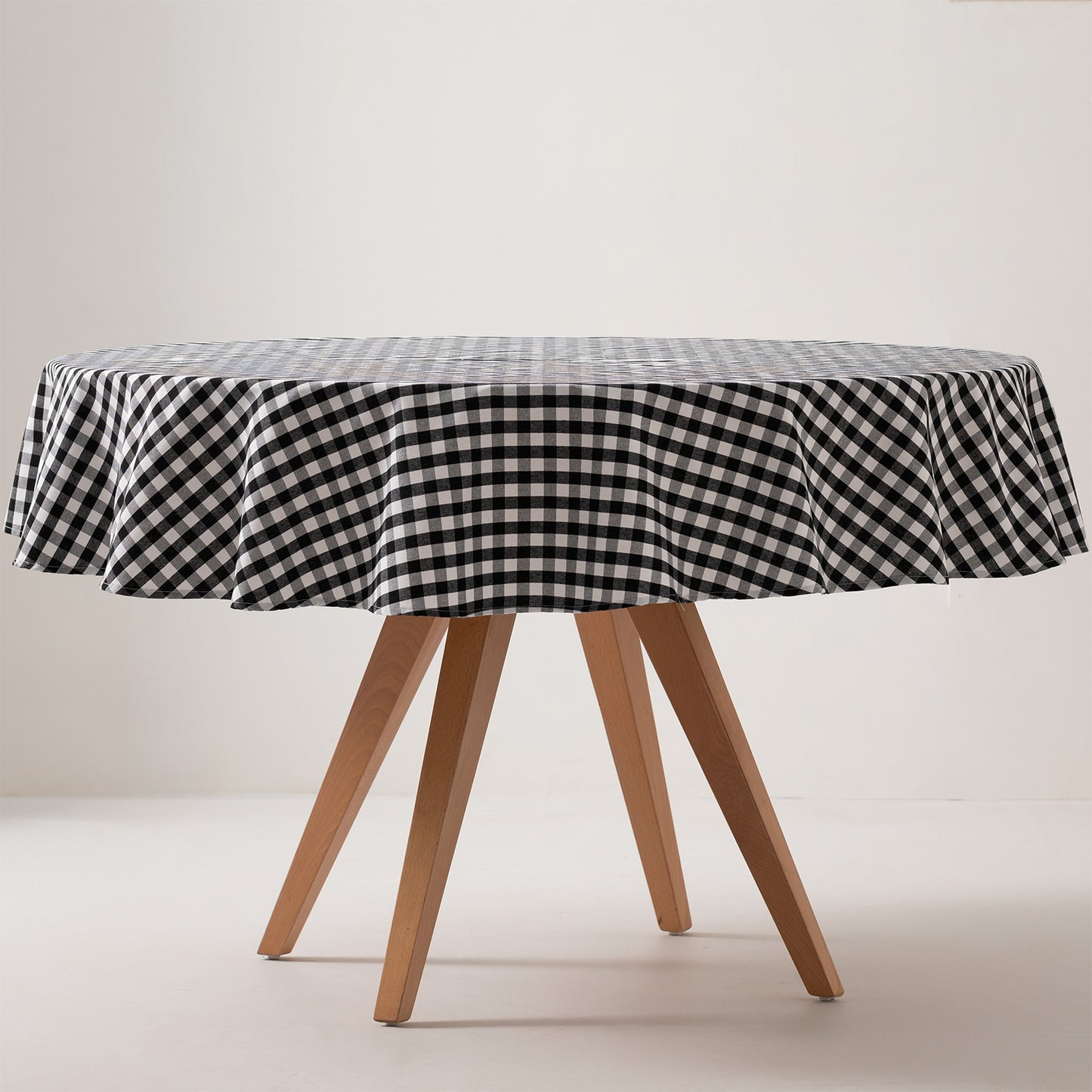 MANTEL REDONDO ANTIMANCHAS VICHY