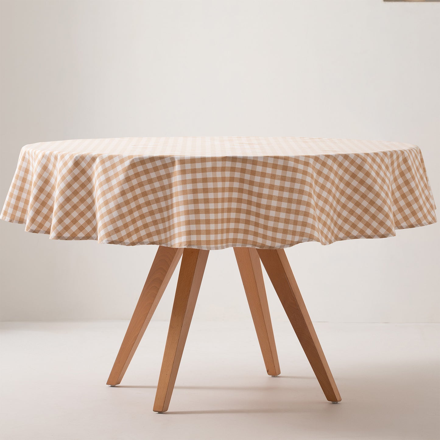 MANTEL REDONDO ANTIMANCHAS VICHY