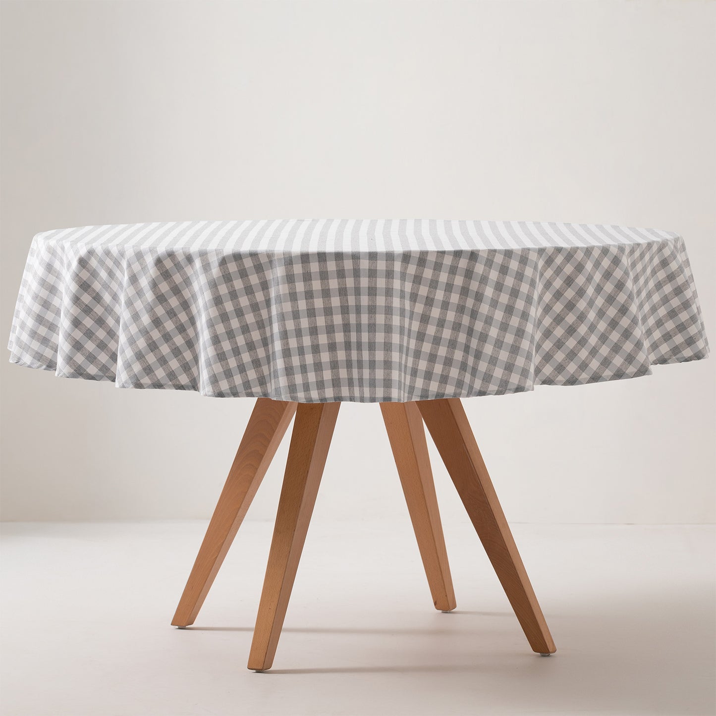 MANTEL REDONDO ANTIMANCHAS VICHY