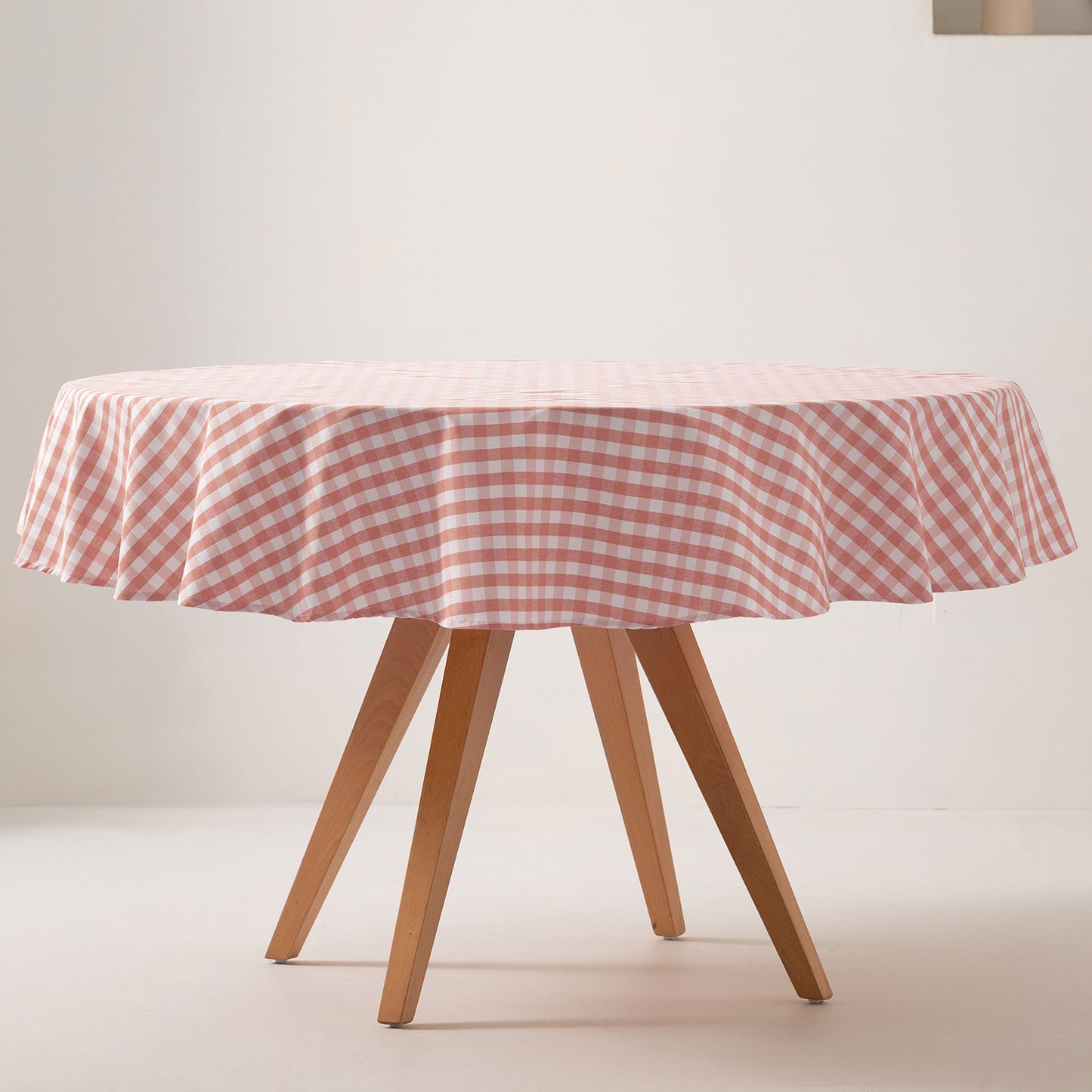MANTEL REDONDO ANTIMANCHAS VICHY