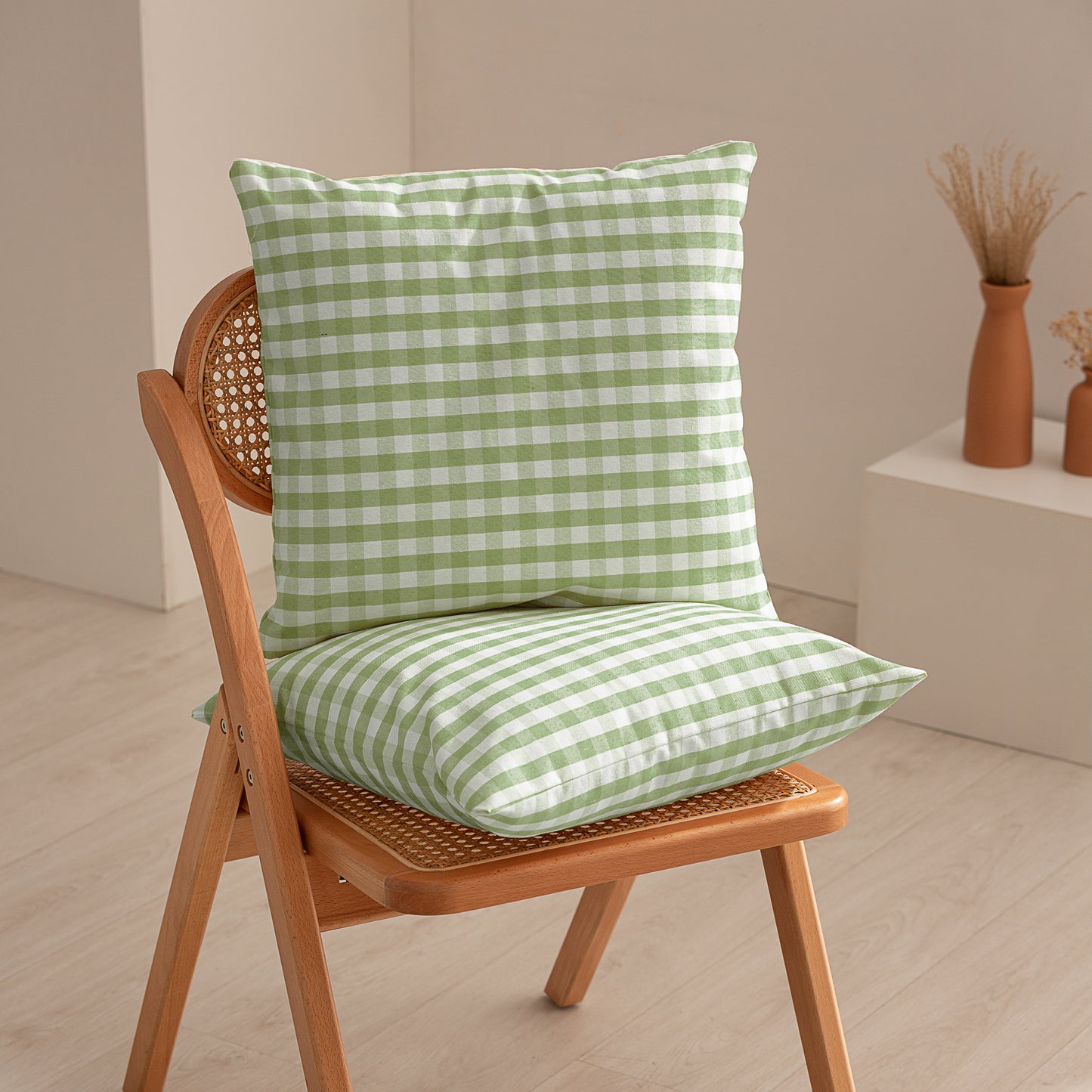 PACK 2 HOUSSES DE COUSSIN VICHY