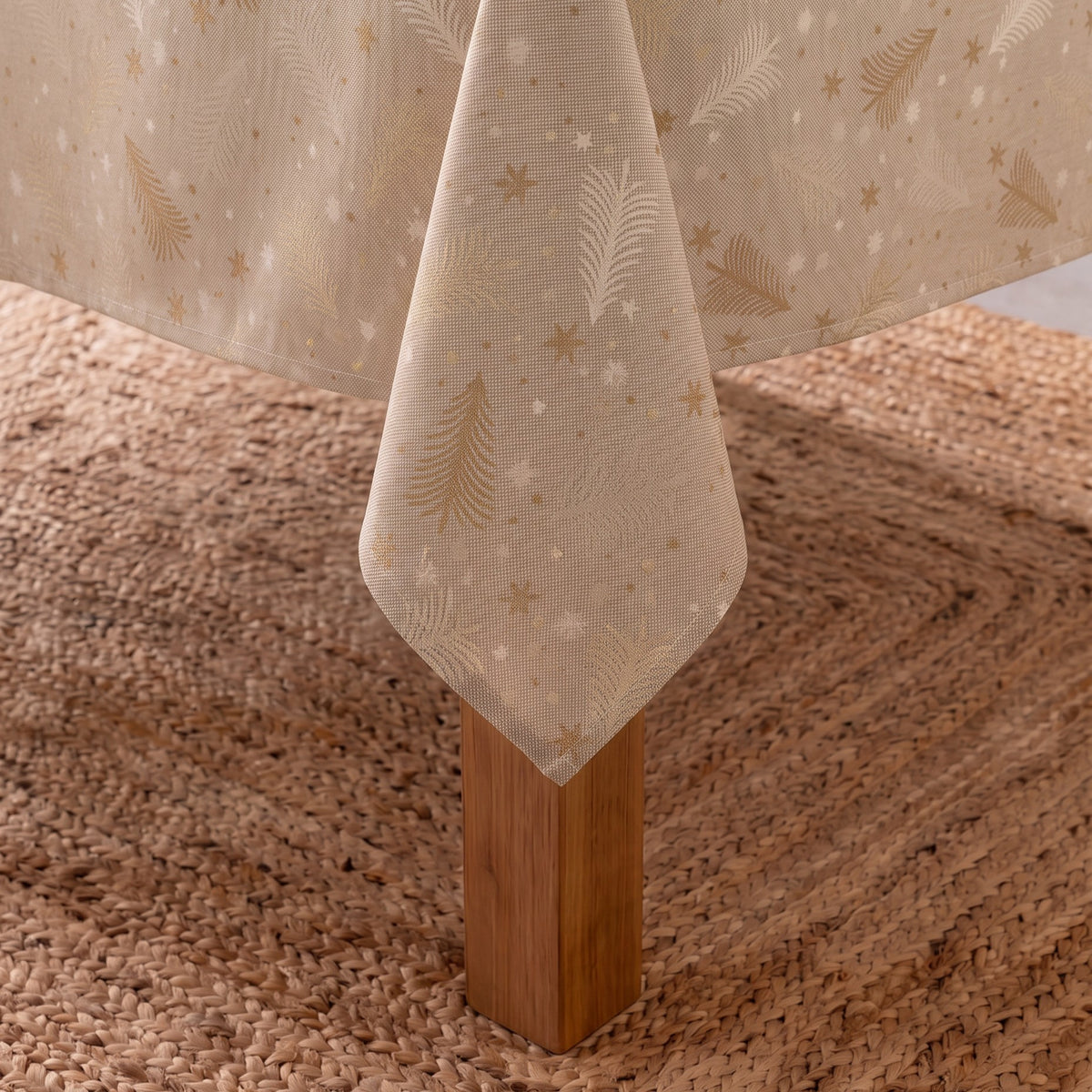 MANTEL NAVIDAD TEJIDO FLORAL