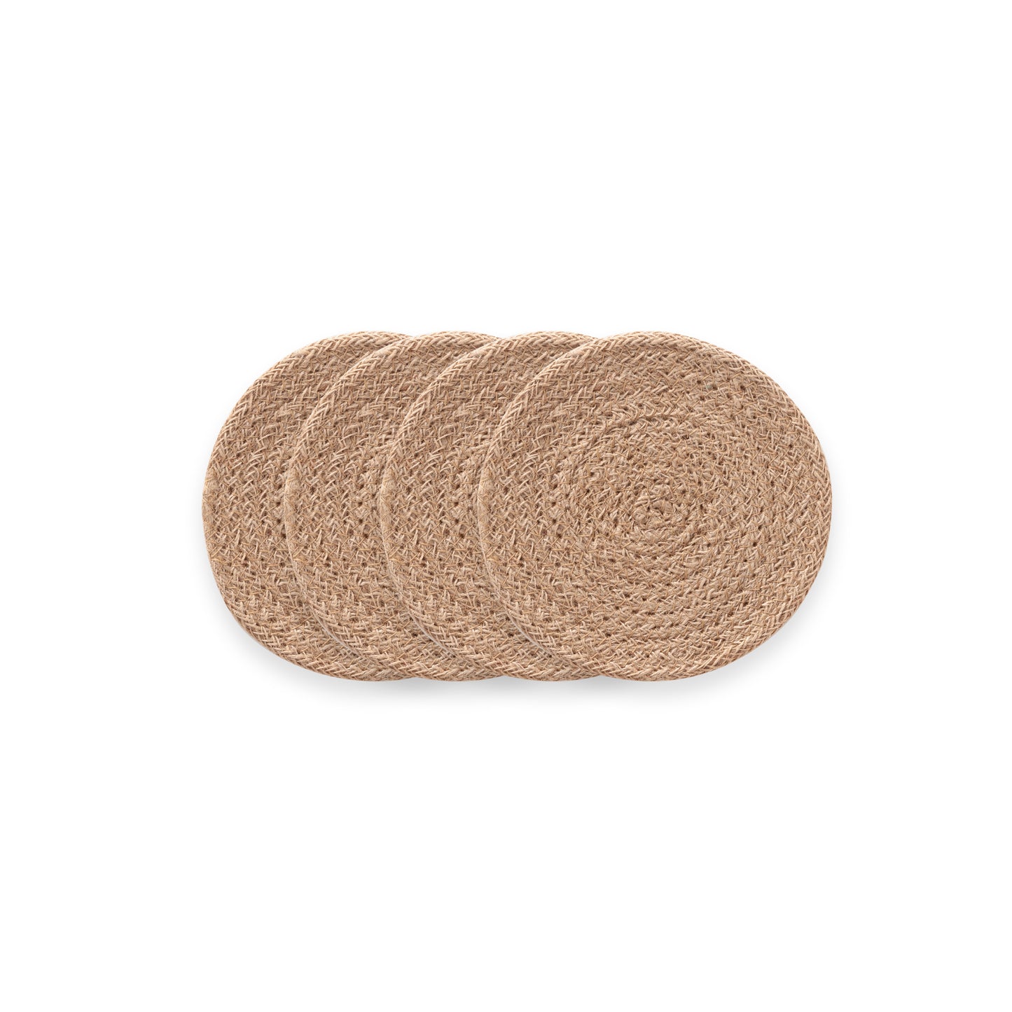 JUTE COASTER PACK 10x10 CM