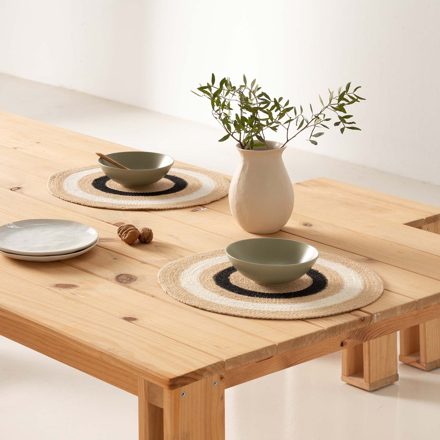 LOT DE SOUS-PLATS EN JUTE