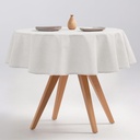 MANTEL REDONDO INDIRA ANTIMANCHAS