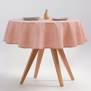 MANTEL REDONDO INDIRA ANTIMANCHAS