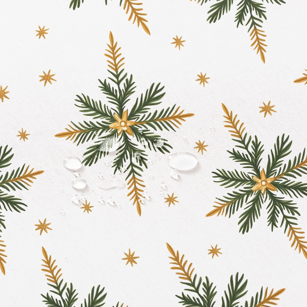 MANTEL NAVIDAD ANTIMANCHAS ALGODÓN