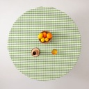 Mantel antimanchas redondo vichy 160x160 cm