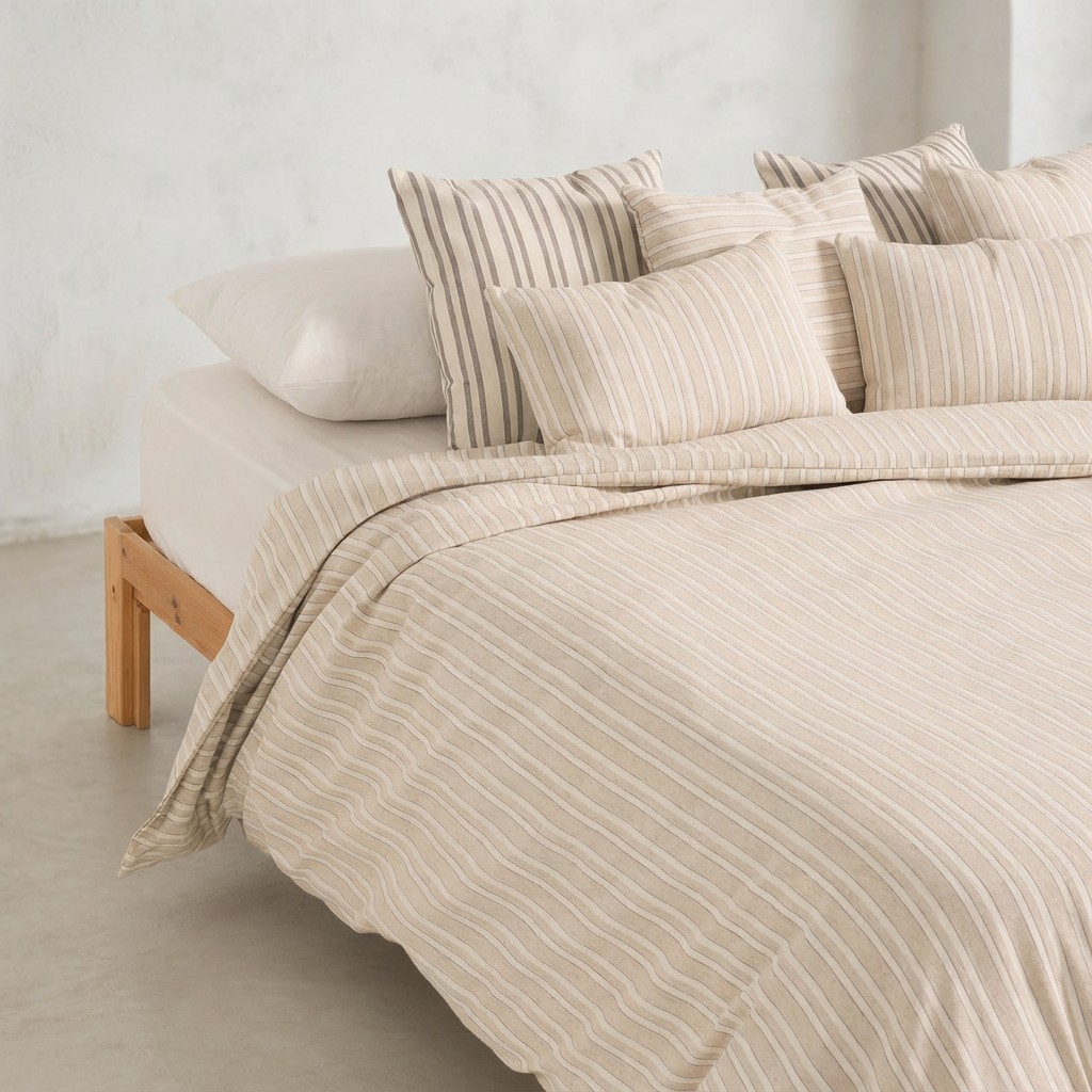 FUNDA NÓRDICA TEJIDA JACQUARD ALGODÓN