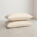 PACK 2 FUNDAS DE COJÍN ALGODÓN JACQUARD RELIEVE