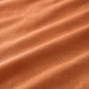 JUEGO DE SÁBANAS LISO 100% ALGODÓN TEJA