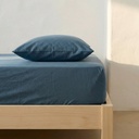 SÁBANA BAJERA 100% ALGODÓN AZUL