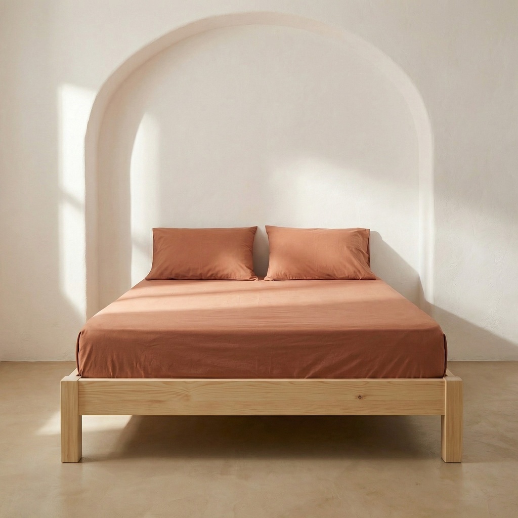 SÁBANA BAJERA 100% ALGODÓN TEJA