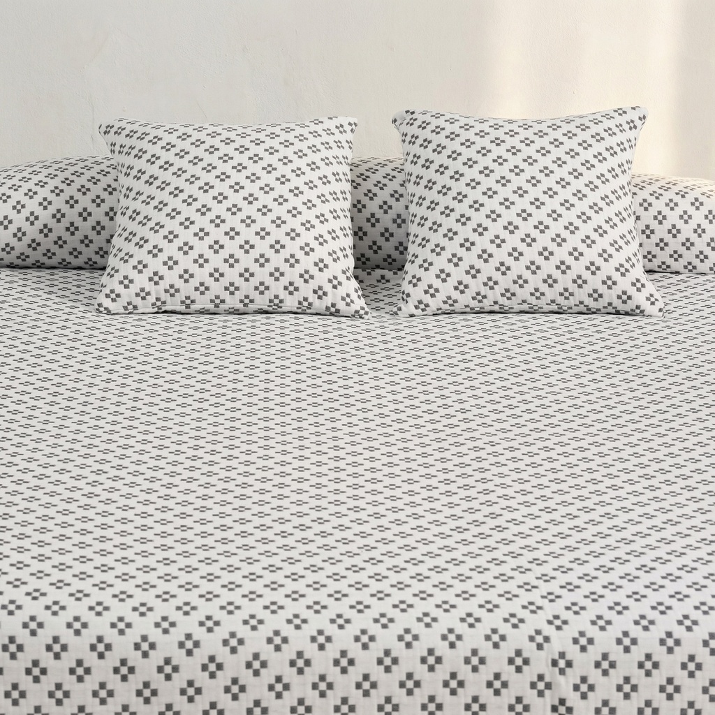 COLCHA JACQUARD ALGODÓN PUNT CRUZ