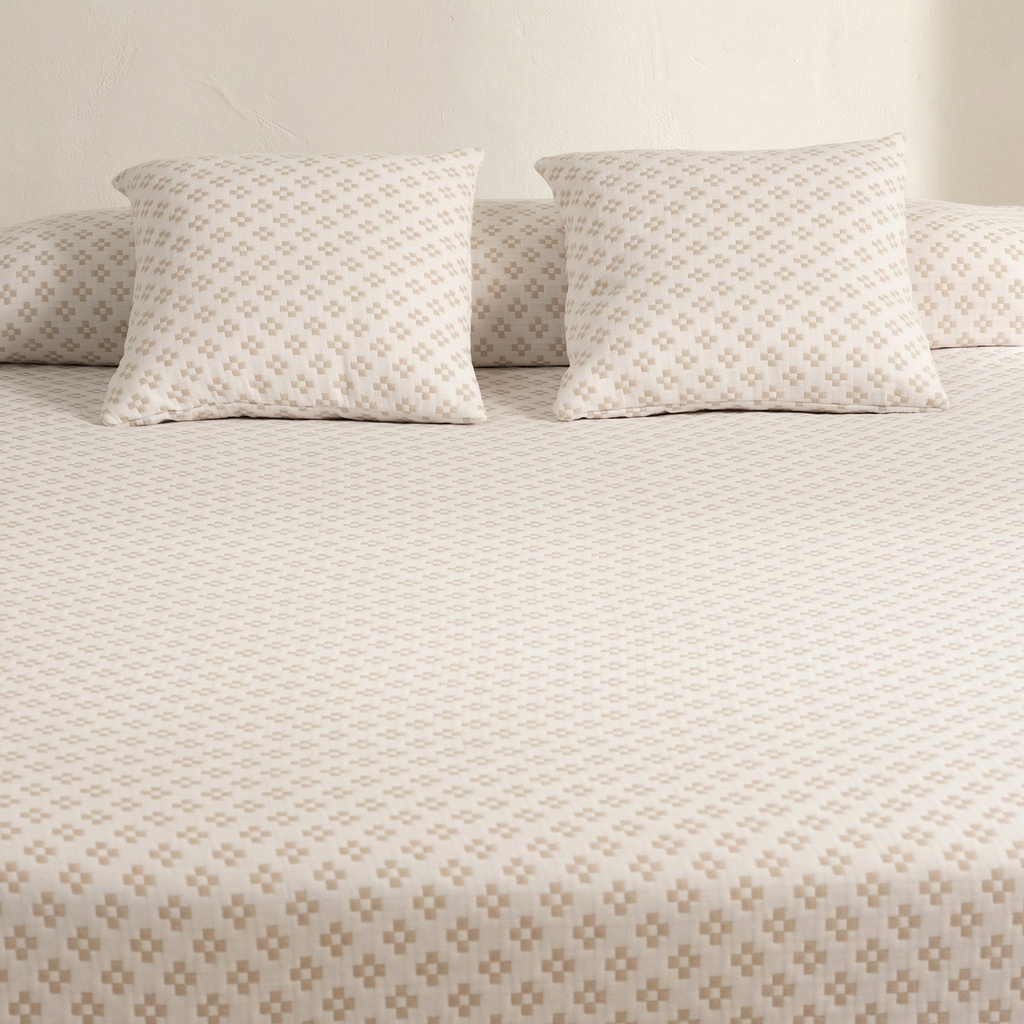 COLCHA JACQUARD ALGODÓN PUNT CRUZ