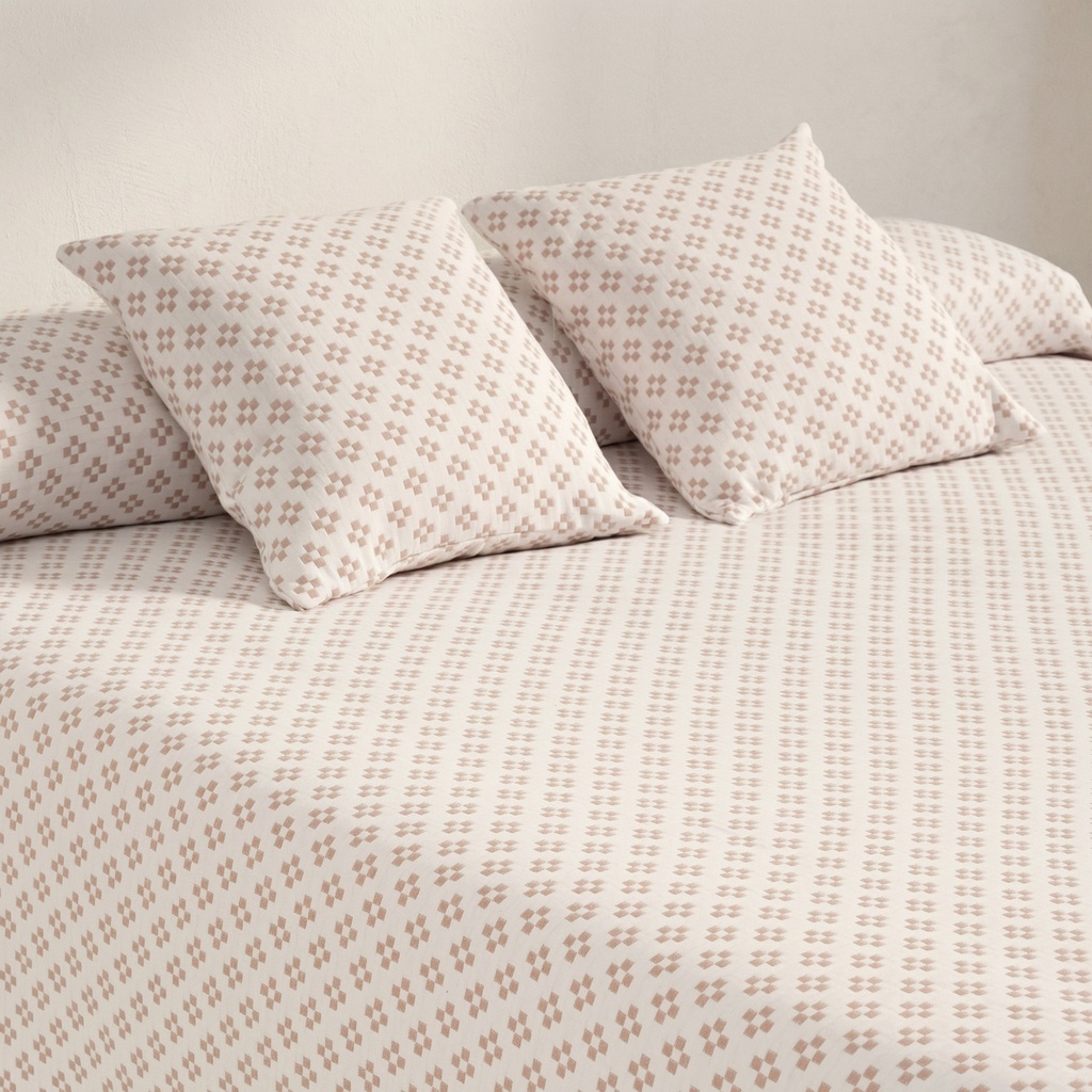 COLCHA JACQUARD ALGODÓN PUNT CRUZ