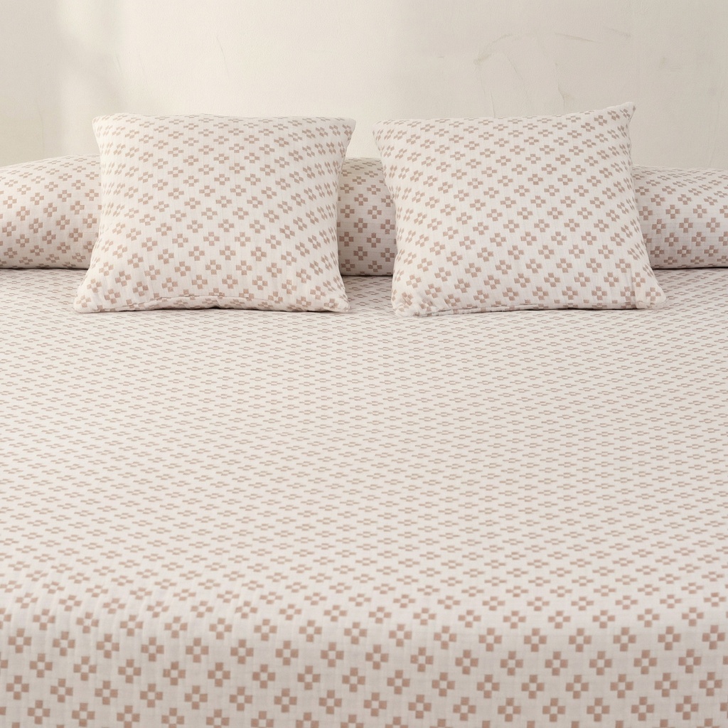 COLCHA JACQUARD ALGODÓN PUNT CRUZ