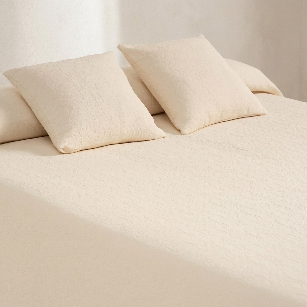 COLCHA JACQUARD ALGODÓN JAZMIN