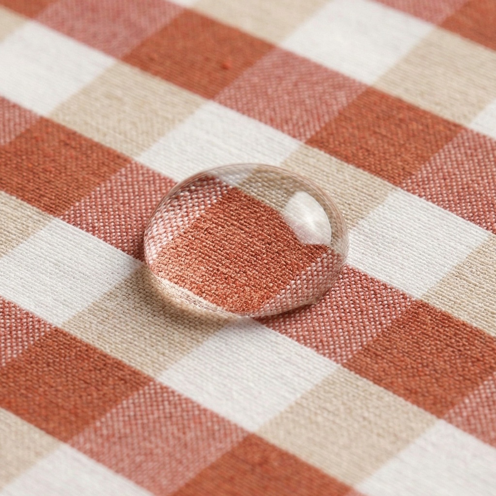 MANTEL VICHY ANTIMANCHAS ALGODÓN MAVY