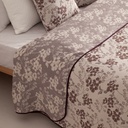 Colcha ligera Ilala malva jacquard