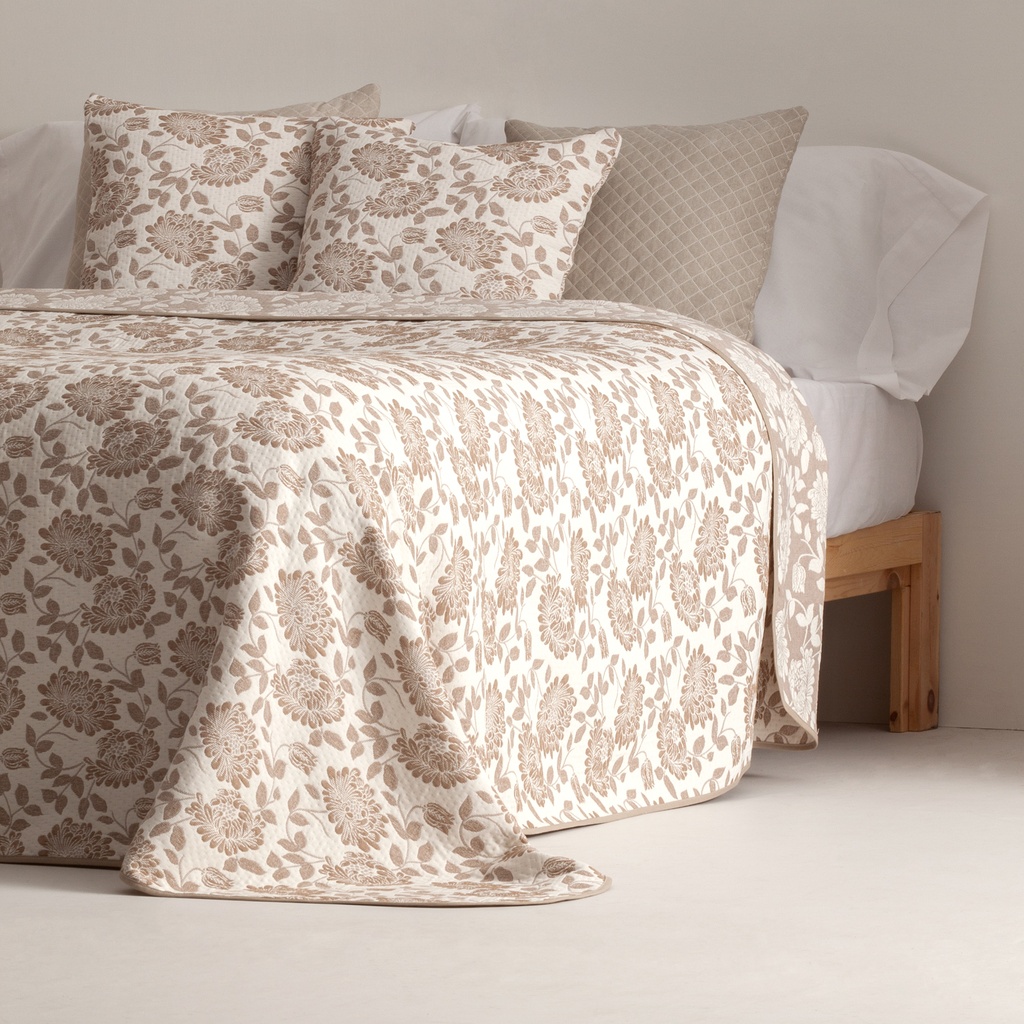 Colcha ligera Mombasa Beige jacquard