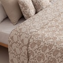 Colcha ligera Mombasa Beige jacquard