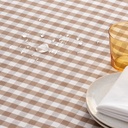 MANTEL REDONDO ANTIMANCHAS VICHY