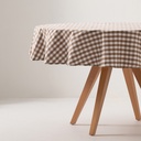 MANTEL REDONDO ANTIMANCHAS VICHY