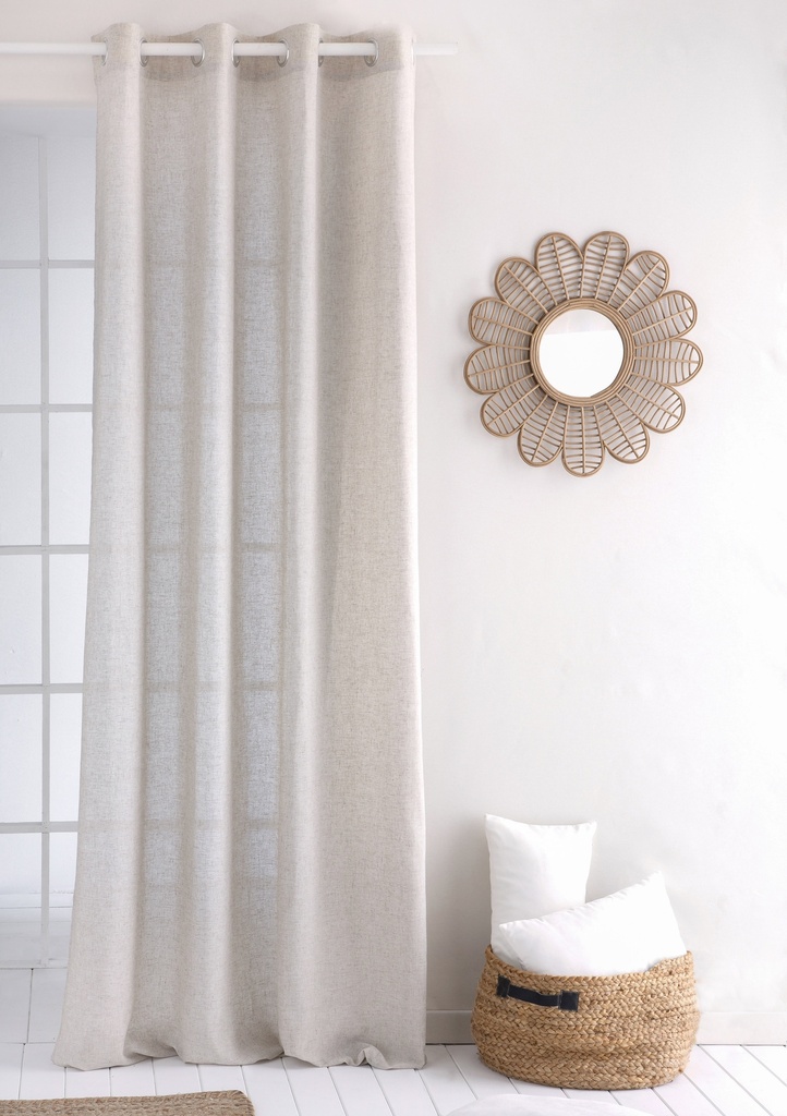 [CODOLLI] Cortina lisa lino con ojales 140x270 cm (Lino)