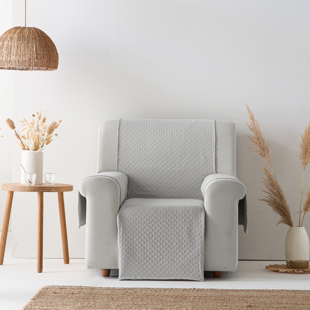 [CSTRIV1P-GRCL] Cubre Sofa Trivial (Gris Claro, 1 plaza)