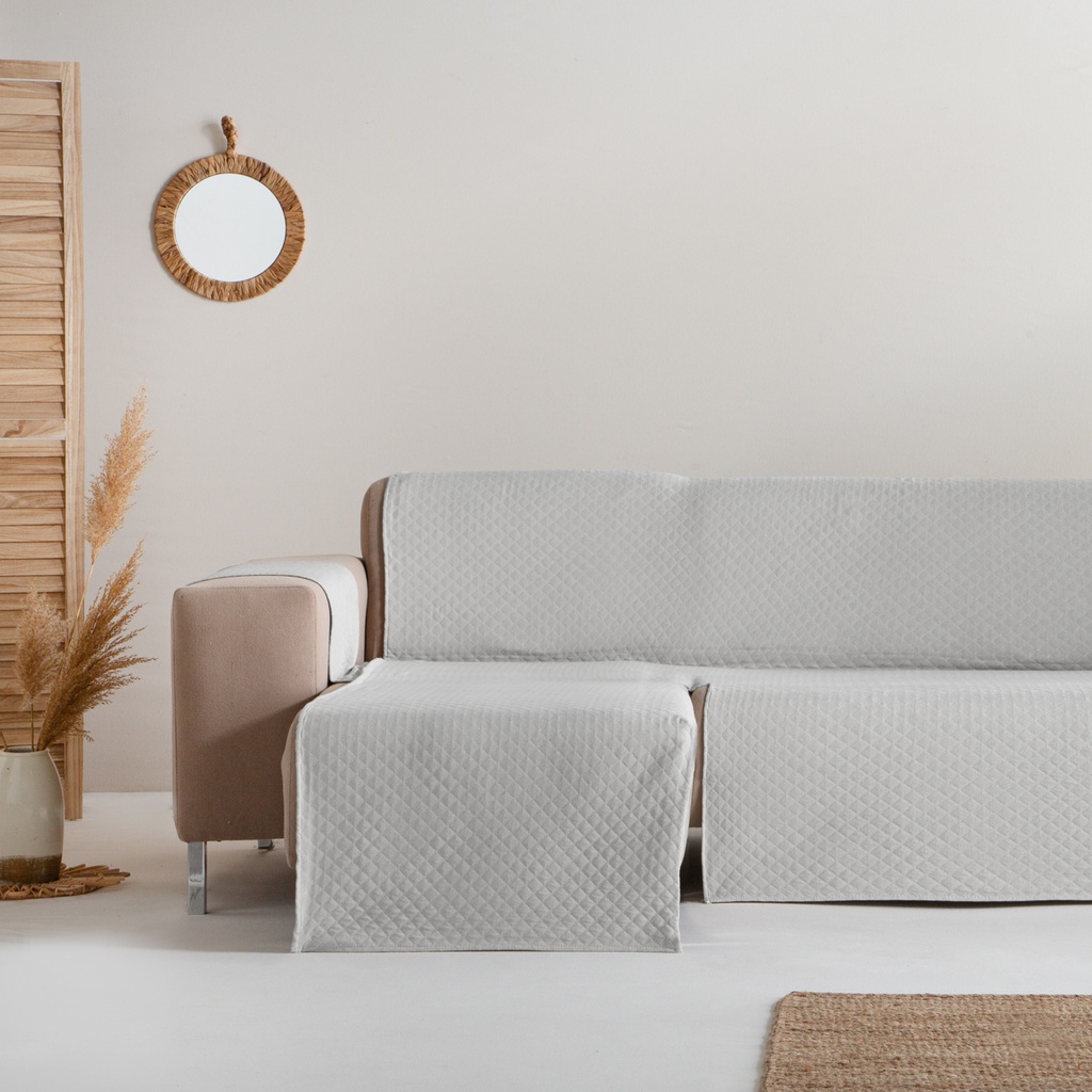 [CSTRIVCHIZ200-GRCL] Cubre Sofa Trivial (Gris Claro, Chaise Longue 200 izquierdo)