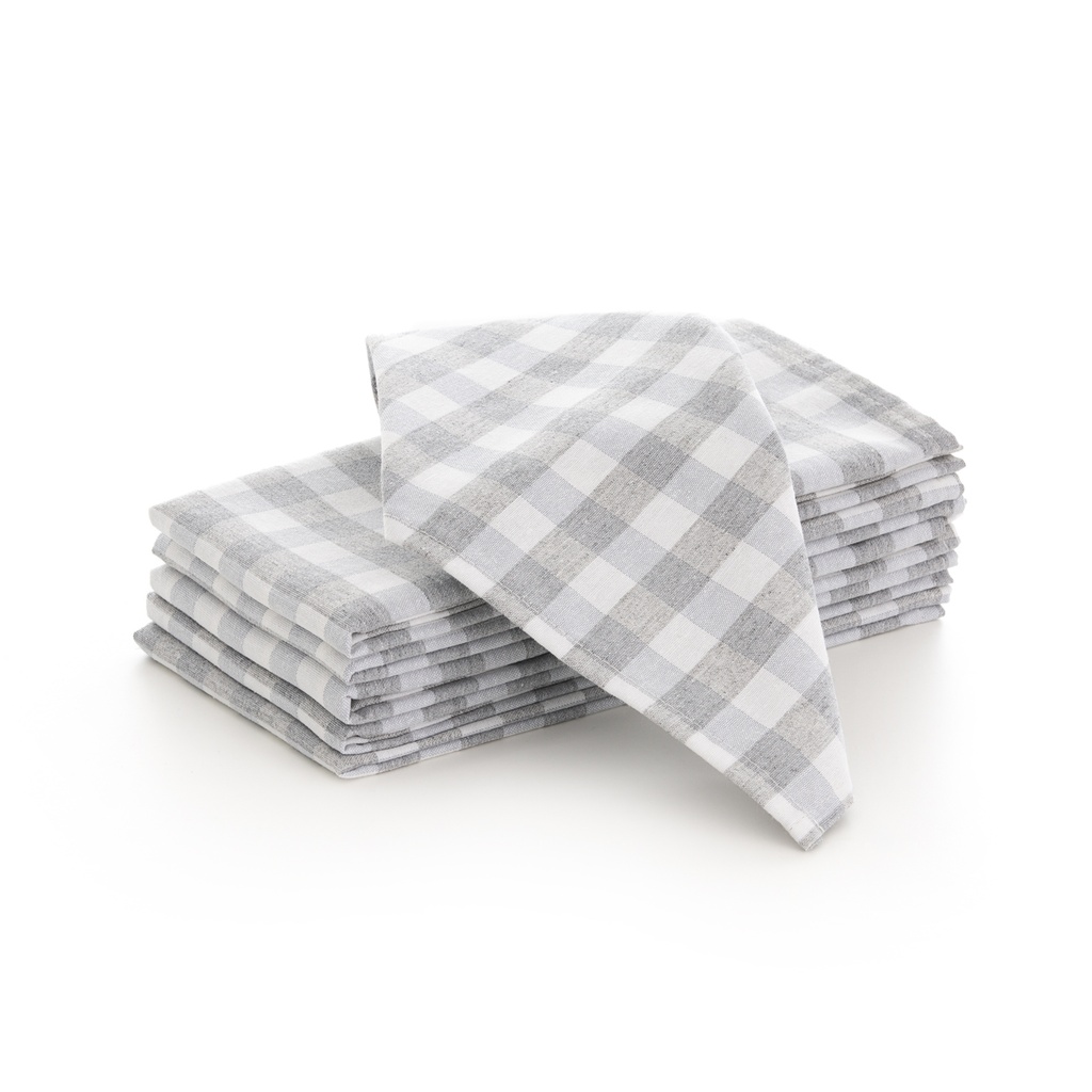 Pack 6 servilletas Vichy 45x45 cm
