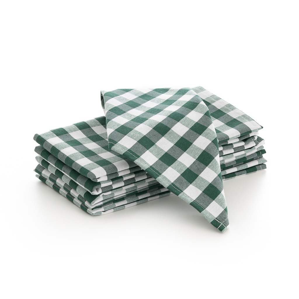 [SERV6VIVE] Pack 6 servilletas Vichy 45x45 cm (Verde)