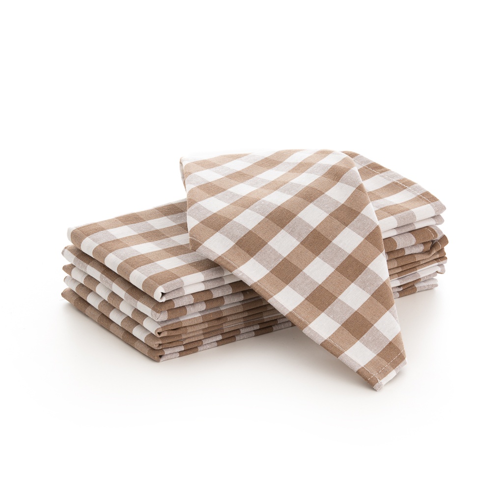 Pack 6 servilletas Vichy 45x45 cm