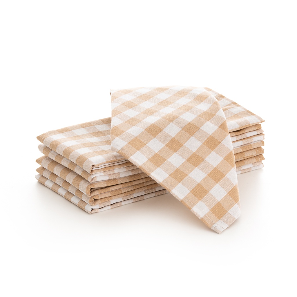 Pack 6 servilletas Vichy 45x45 cm