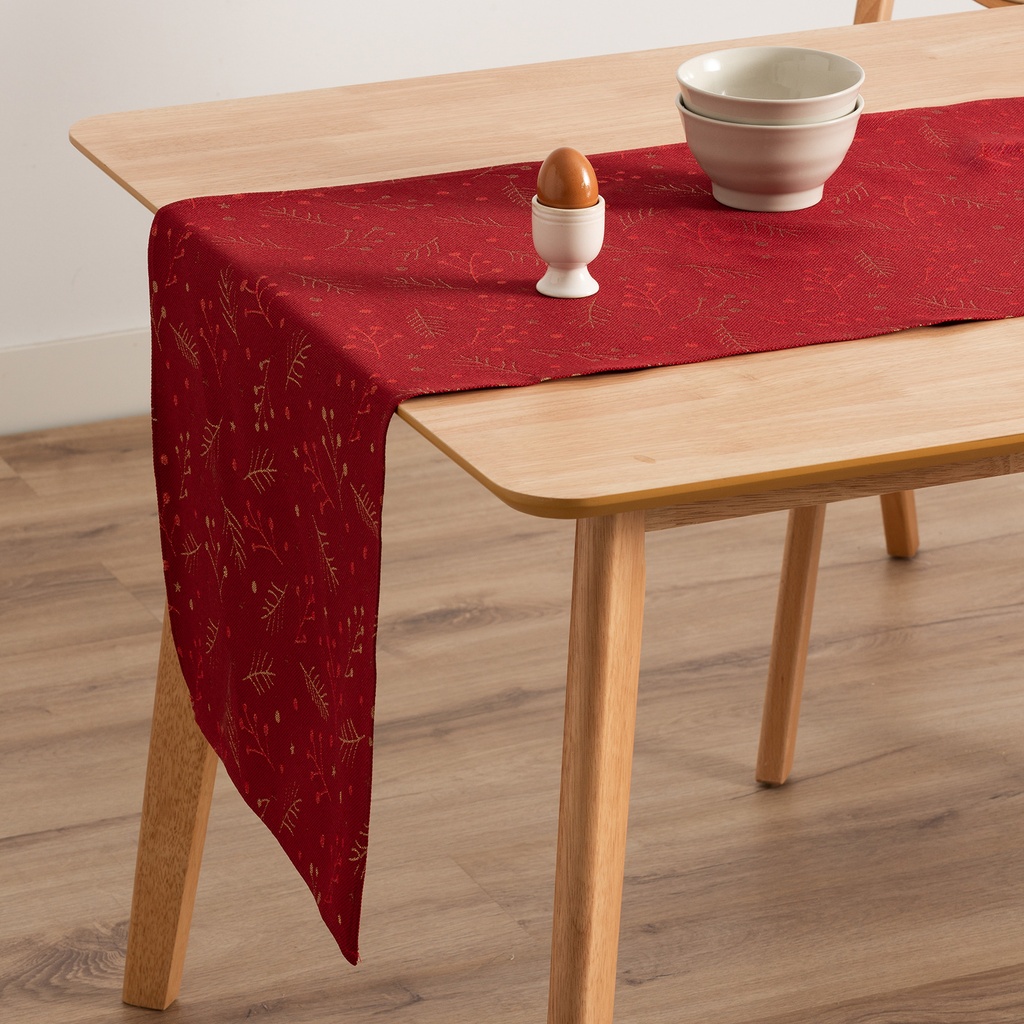 Camino de Mesa Jacquard Navidad Berrie 45x135cm