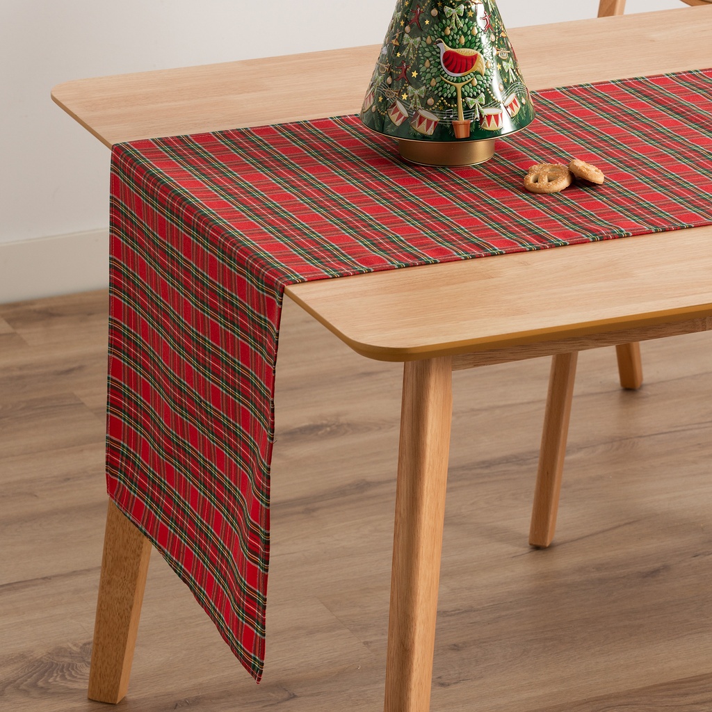 Camino de Mesa Jacquard Navidad Check 45x135cm