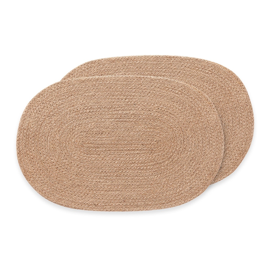 [SALVYUTCAL45-2] Pack Salvamantel ovalado Yute Calira