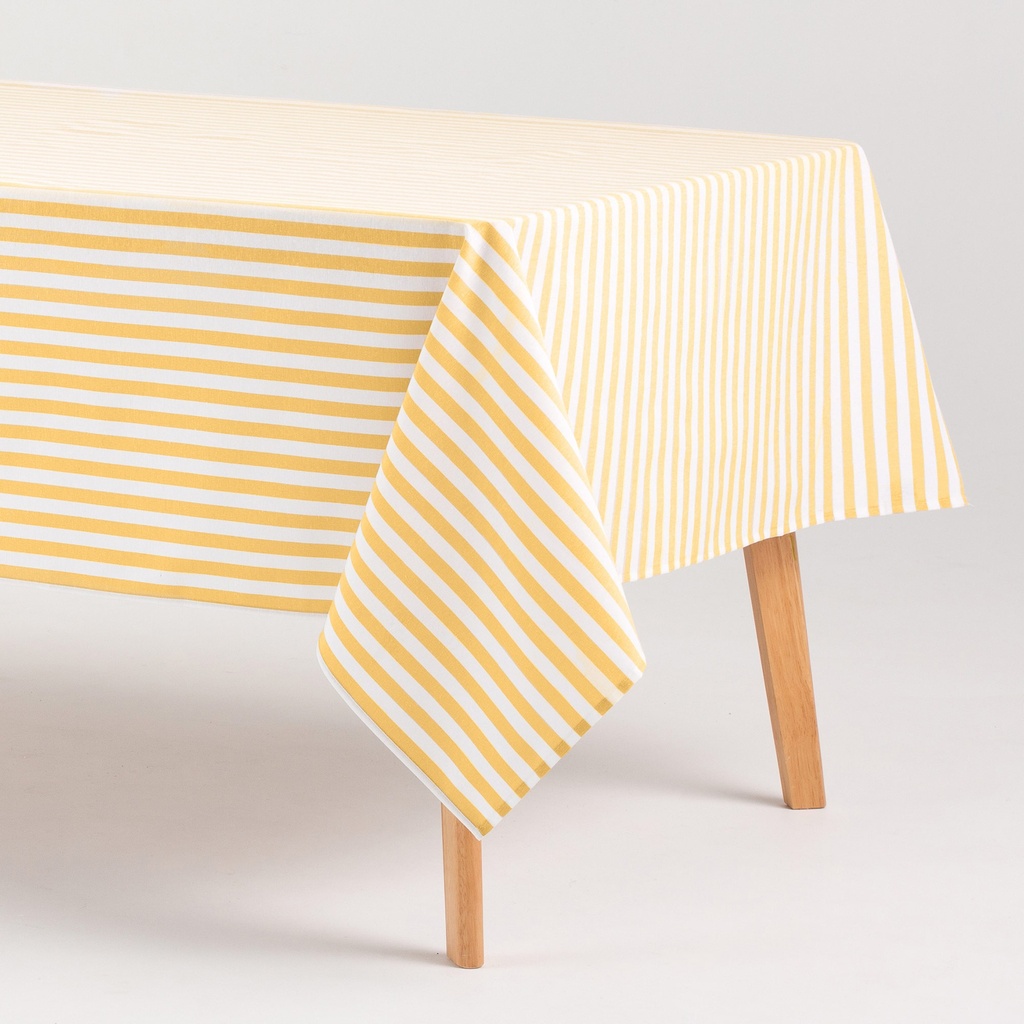[MRALMAAM-100] Mantel Antimanchas Rayas Alma (Amarillo, 140x100 cm)