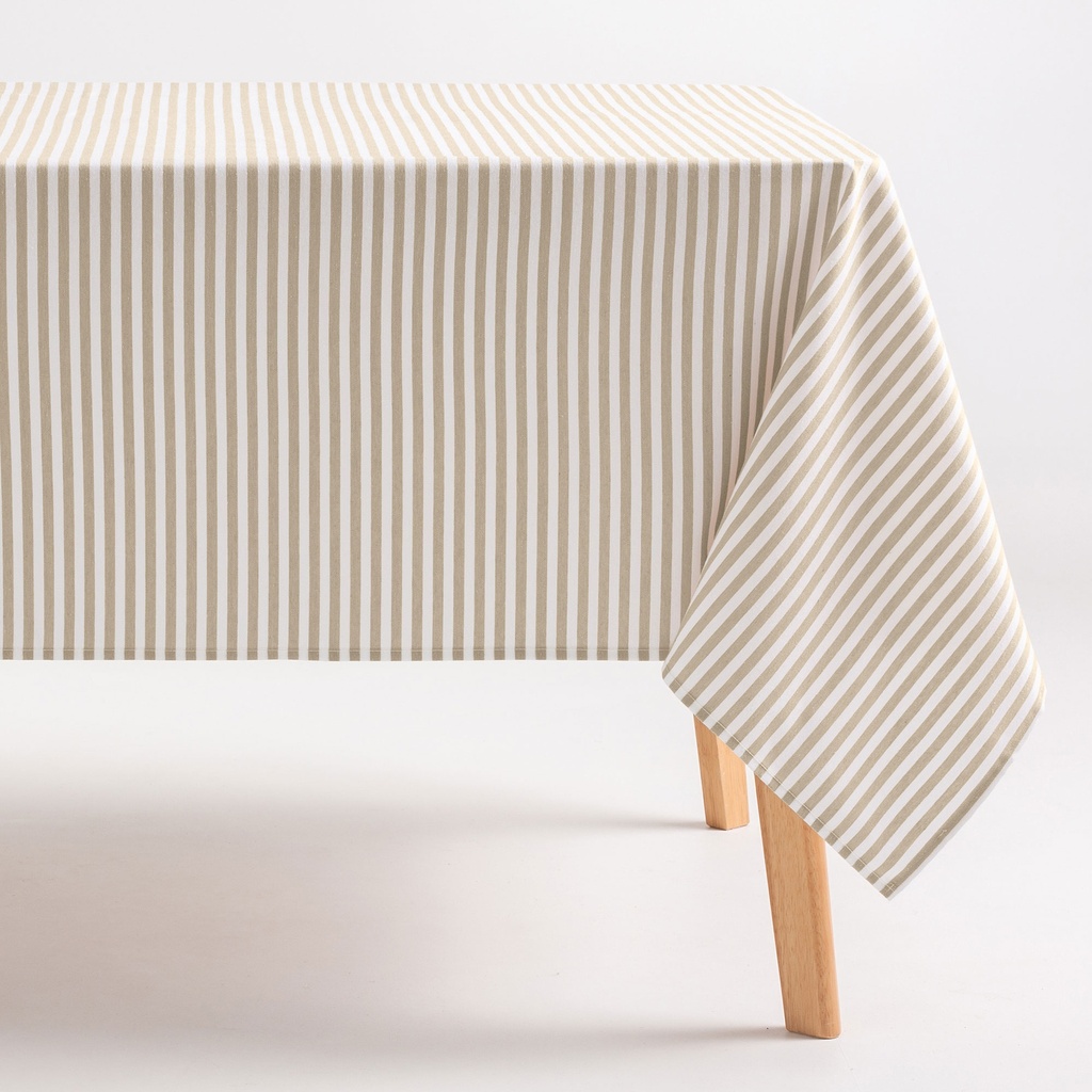 [MRARENLI-100] Mantel Antimanchas Rayas Arenza (Lino, 160x100 cm)