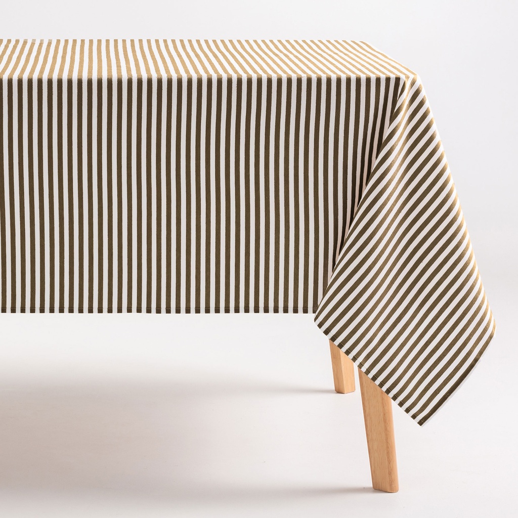 [MRARENTA-100] Mantel Antimanchas Rayas Arenza (Taupe, 160x100 cm)