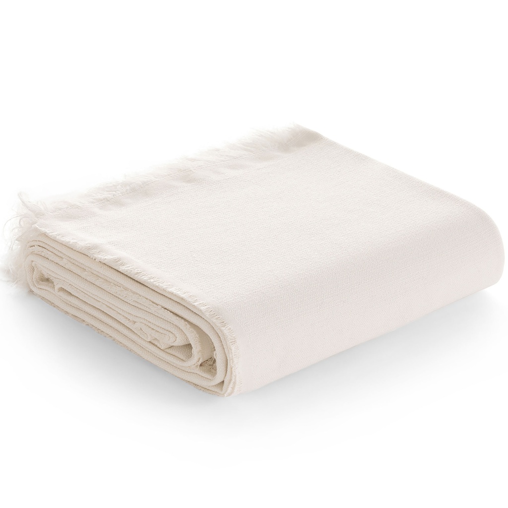 [PLARISACR-140] Plaid multiusos Arisa (Crudo, 140x180 cm)