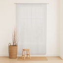 Cortina lisa translucida con cinta Aurora