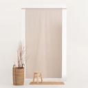 Cortina lisa translucida con cinta Aurora