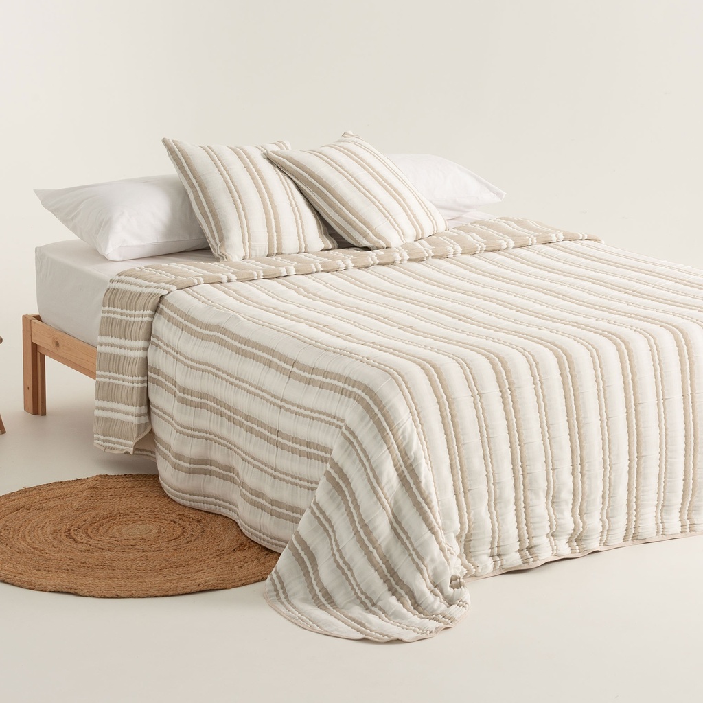 Colcha Jacquard Rayas Algodón TENA